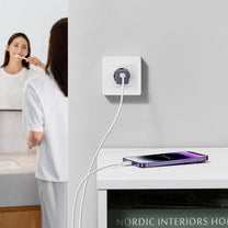 USB-C GaN5 30W EU charger - purple - Carlat