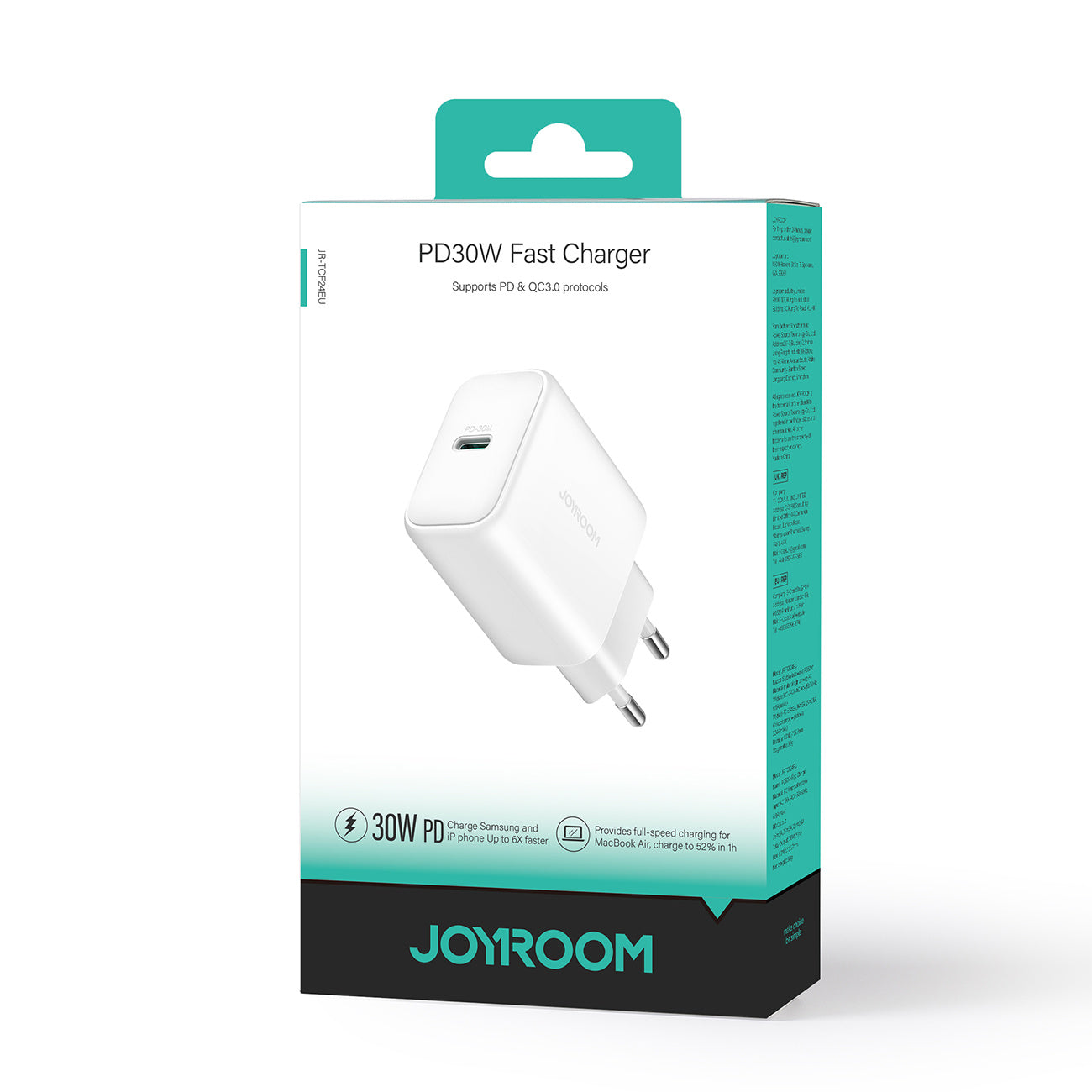 USB-C PD 30W QC SFC wall charger - white - Carlat