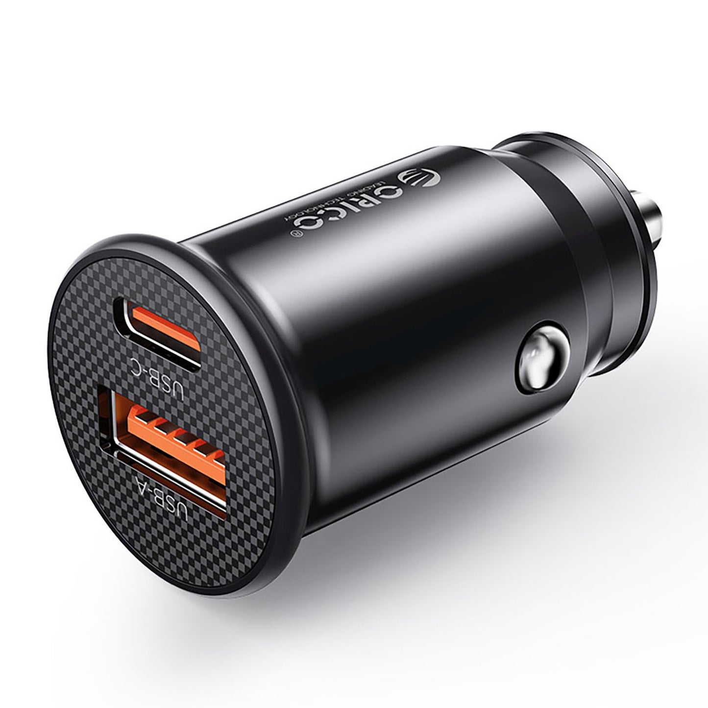 USB-C USB-A 30W car charger - black - Carlat