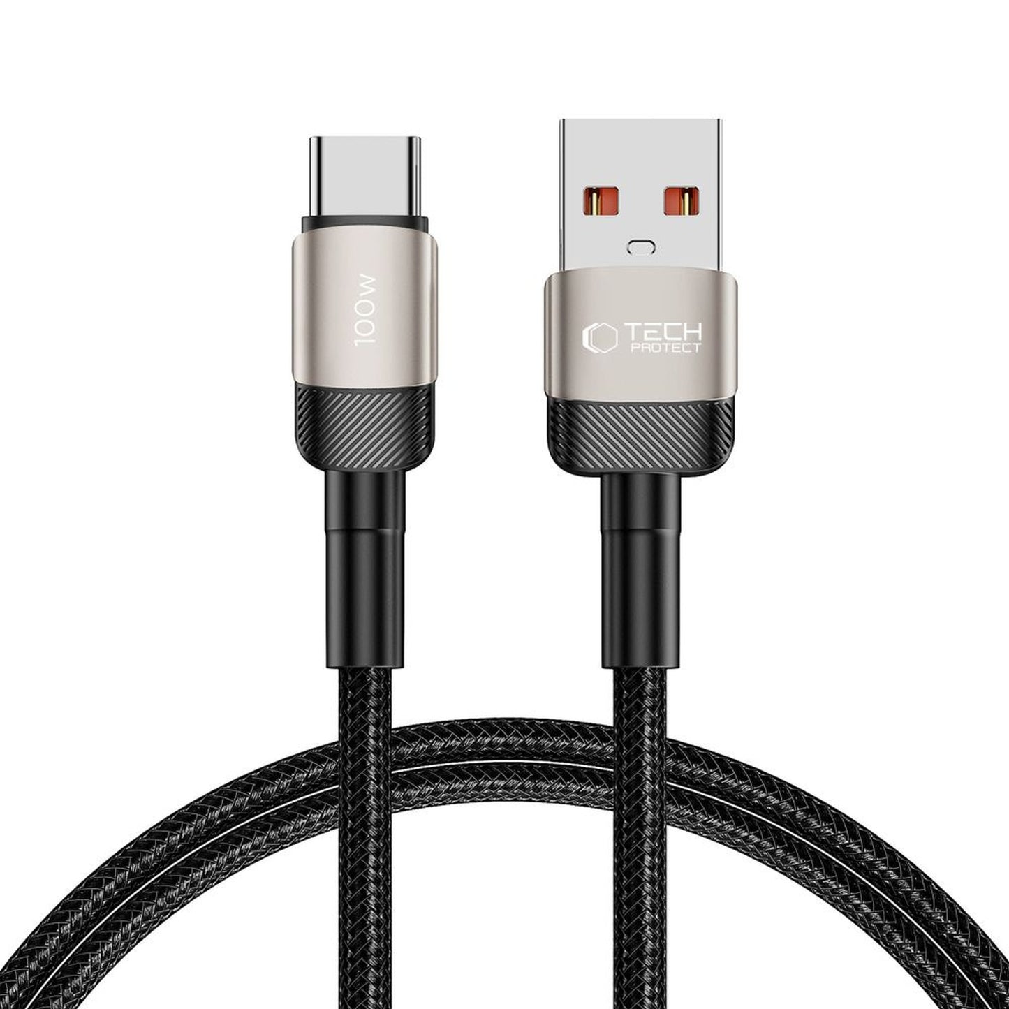 USB-C - USB-A UltraBoost Evo cable 100W 5A 1m - titanium - Carlat