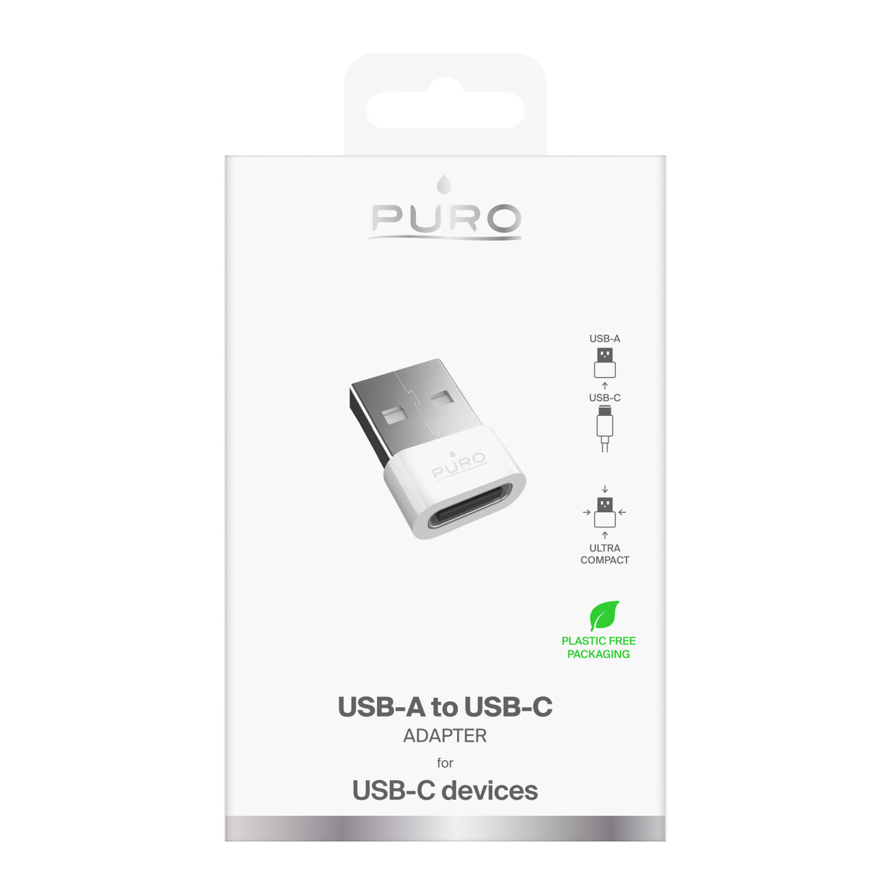 USB-C - USB-A adapter - white - Carlat