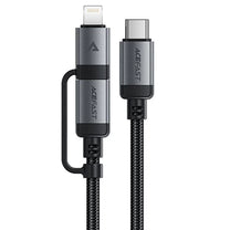 USB-C - USB-C / Lightning cable 60W 480Mb/s 3A 1.2m - black - Carlat