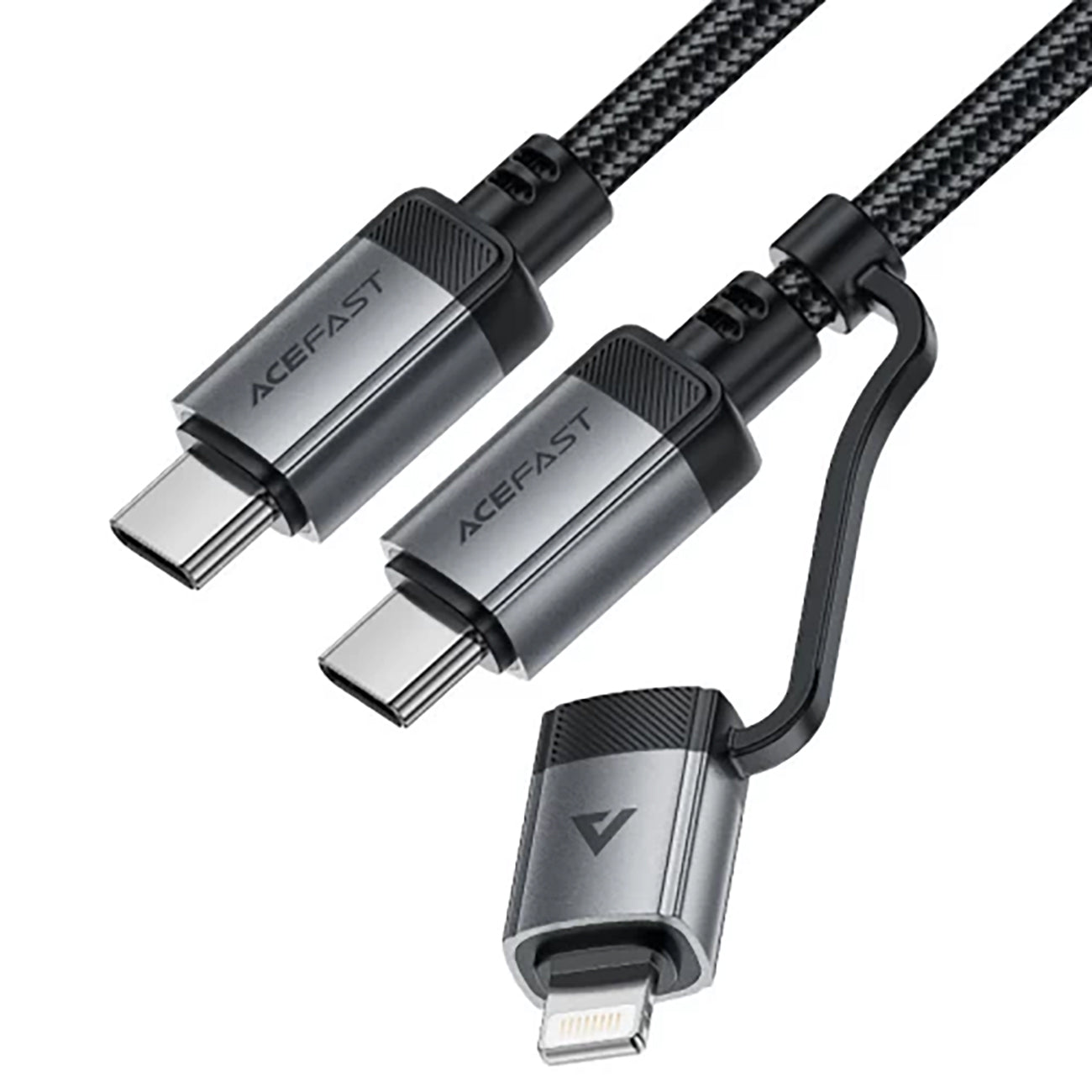 USB-C - USB-C / Lightning cable 60W 480Mb/s 3A 1.2m - black - Carlat