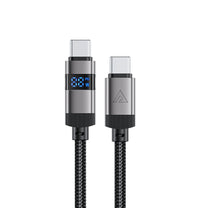 USB-C - USB-C cable with display 480Mb/s 66W 1.2m - black - Carlat
