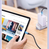 USB-C cable - USB-C Power Delivery Quick Charge 1m - grey - Carlat
