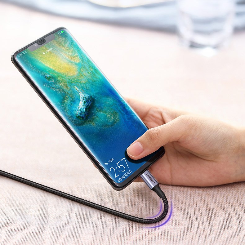 USB-C cable - USB-C Power Delivery Quick Charge 1m - grey - Carlat