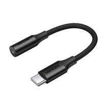 USB-C headphone adapter for 3.5mm Mini Jack 10cm - black - Carlat