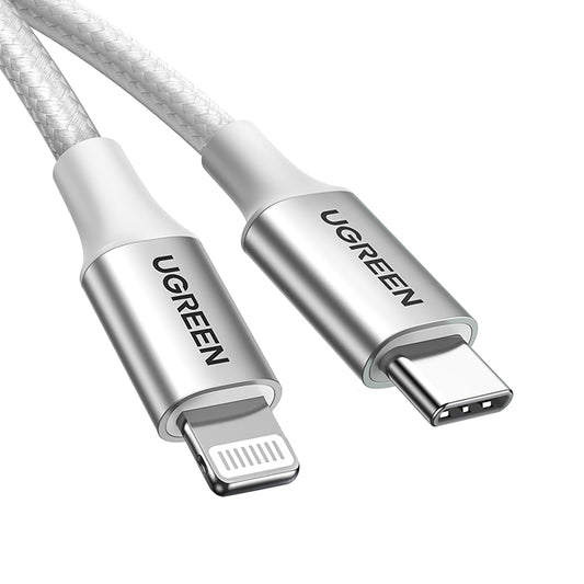 USB-C - iPhone Lightning MFi cable 1m - silver - Carlat