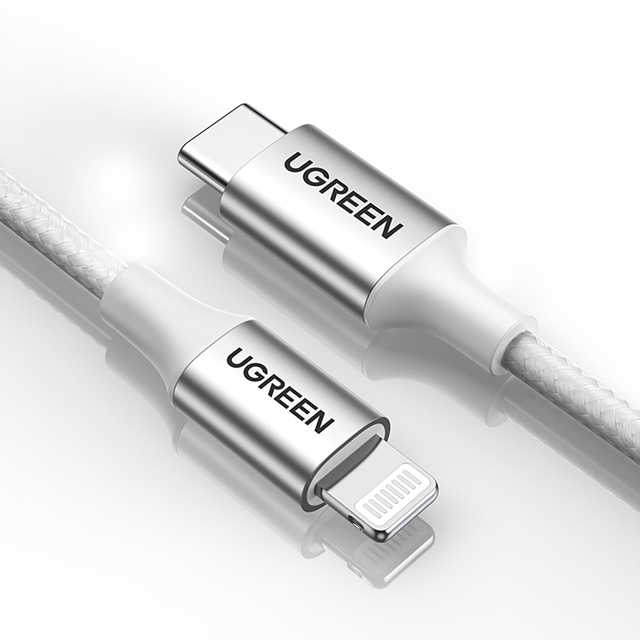 USB-C - iPhone Lightning MFi cable 1m - silver - Carlat