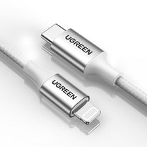 USB-C - iPhone Lightning MFi cable 1m - silver - Carlat