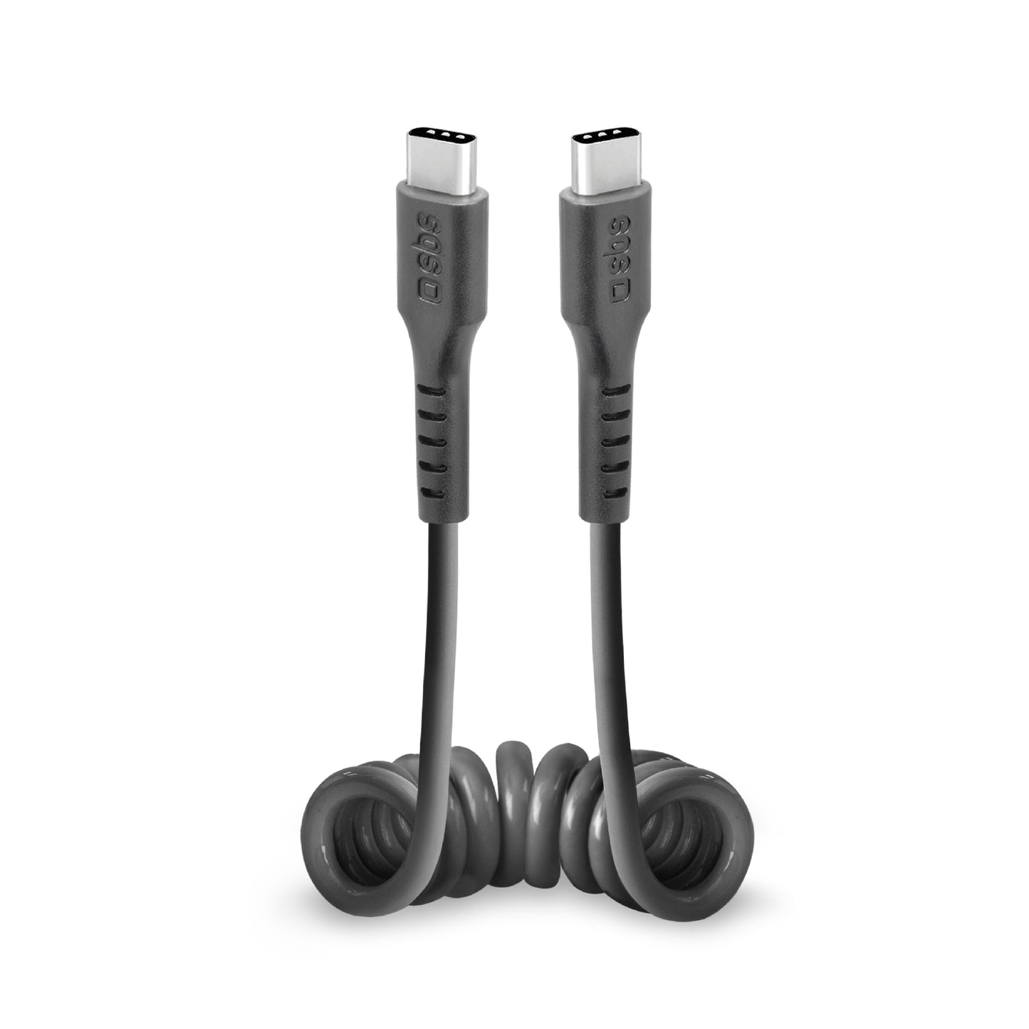USB-C spiral cable 0.5m - black - Carlat