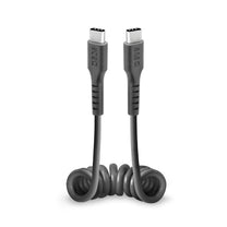 USB-C spiral cable 0.5m - black - Carlat