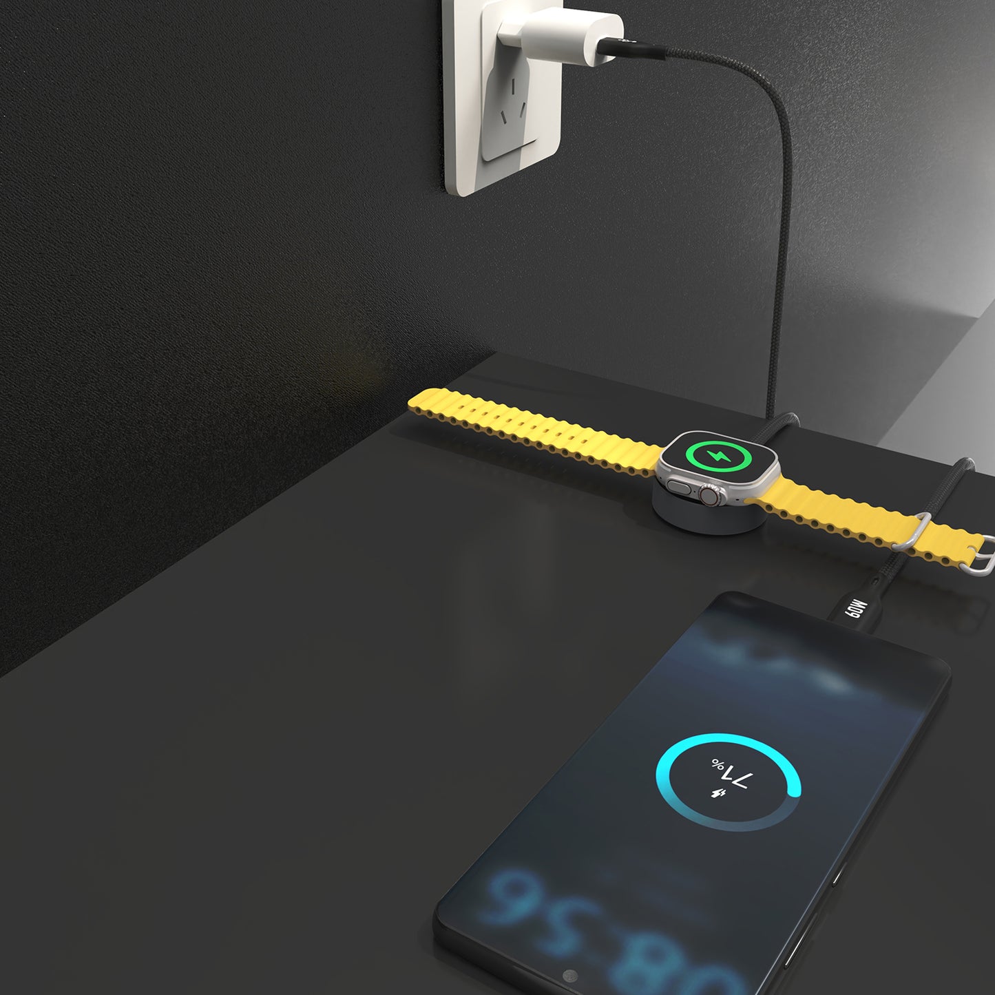 USB Cables – 2in1 Cable cable with charger for Apple - Carlat