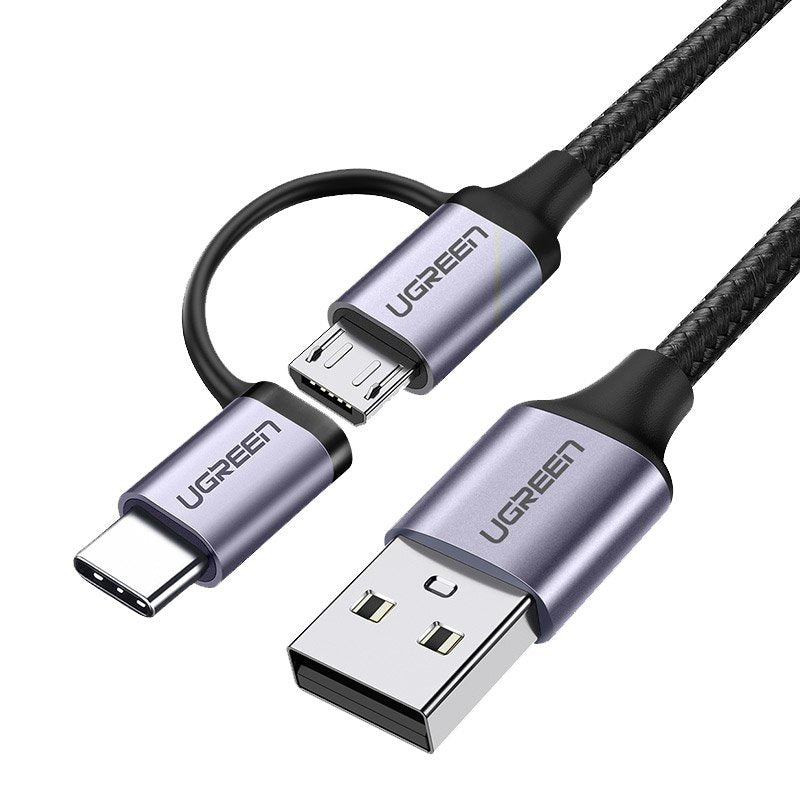 USB Cables – 2in1 Cable, strong braided cable USB - Carlat