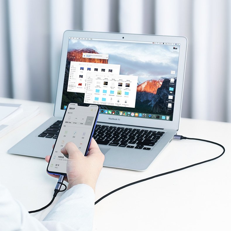 USB Cables – 2in1 Cable, strong braided cable USB - Carlat