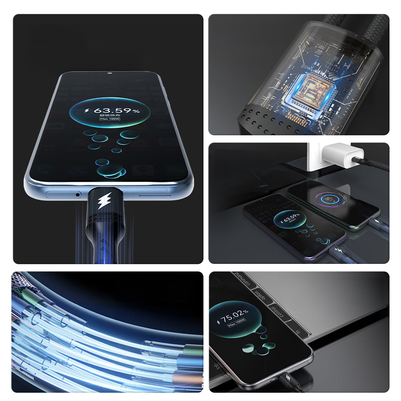 USB Cables – 2in1 L3F cable for charging 2 phones - Carlat