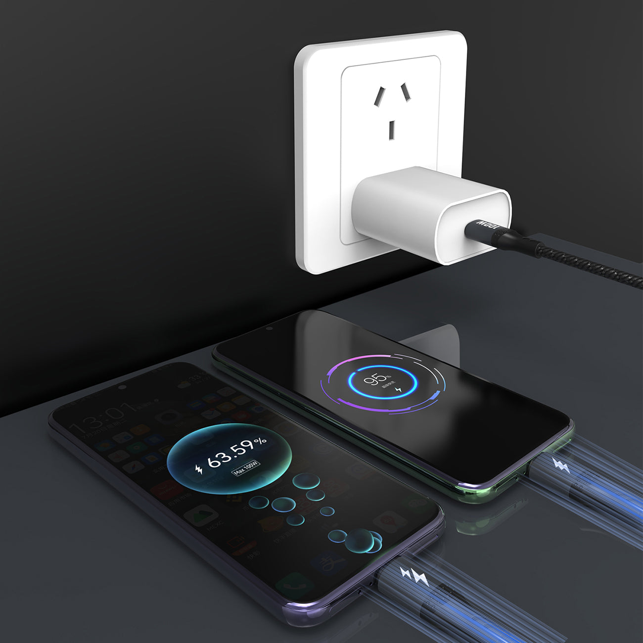 USB Cables – 2in1 L3F cable for charging 2 phones - Carlat