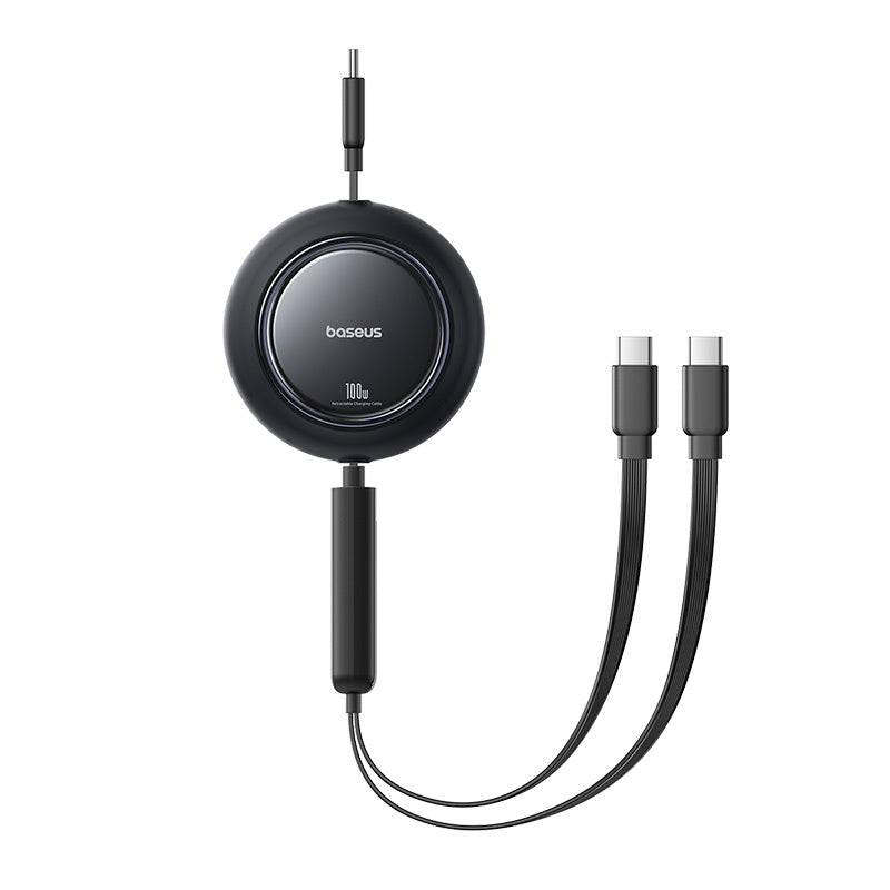 USB Cables – 2in1 USB-C retractable cable 100W 1.2m - Carlat