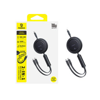 USB Cables – 2in1 USB-C retractable cable 100W 1.2m - Carlat