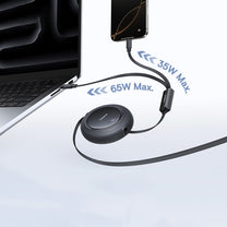 USB Cables – 2in1 USB-C retractable cable 100W 1.2m - Carlat