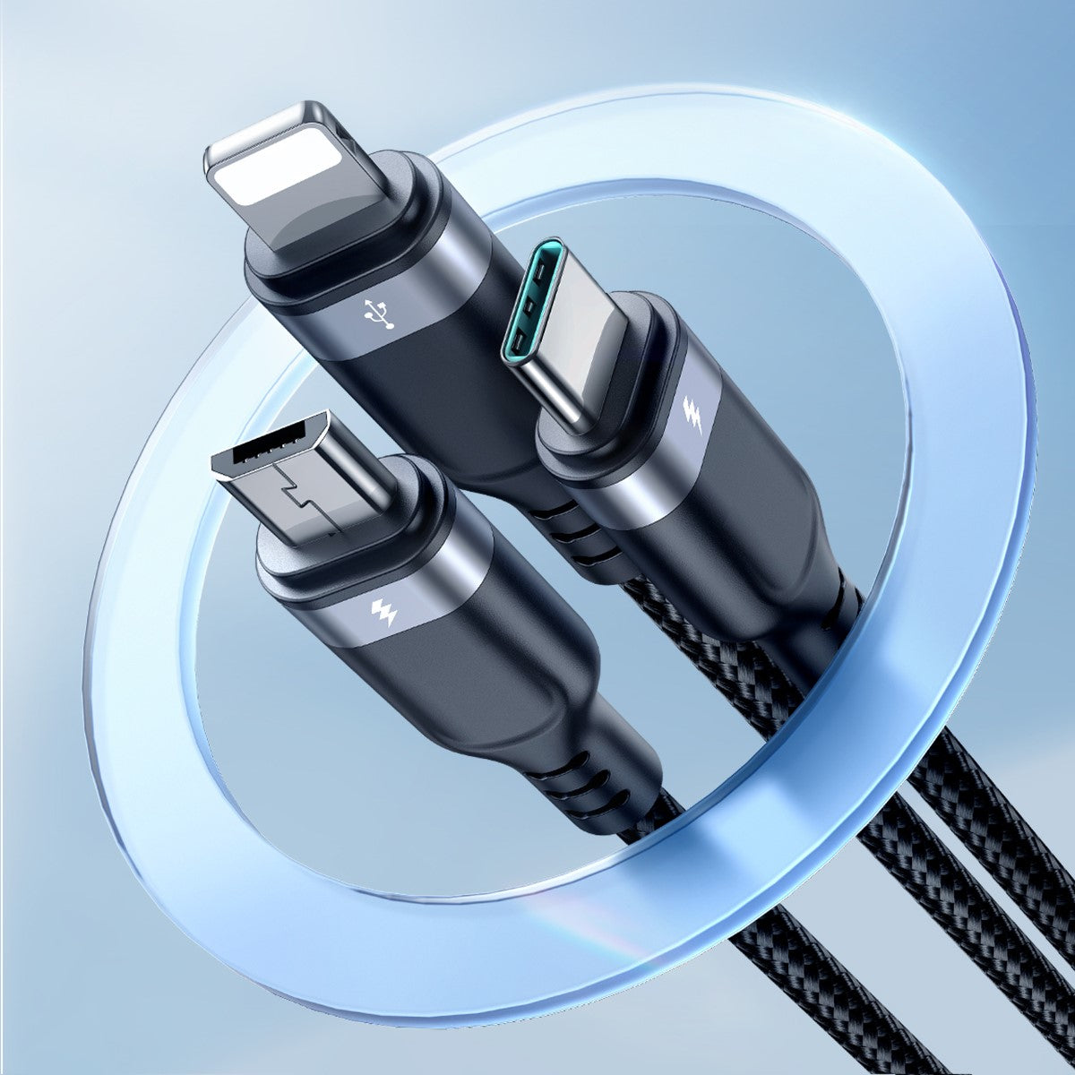 USB Cables – 3in1 Cable USB Multi-Use Series to Lightning - Carlat