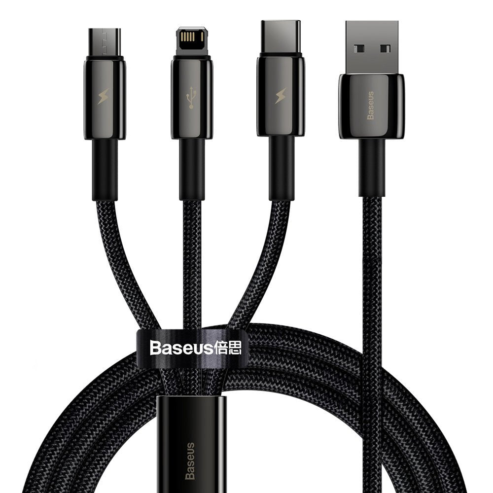 USB Cables – 3in1 USB cable USB-C Iphone Lightning microUSB - Carlat