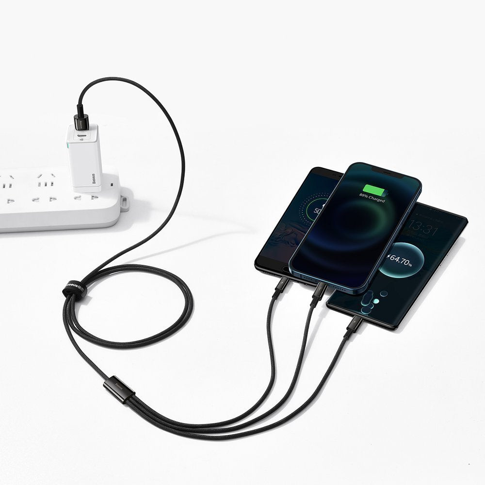 USB Cables – 3in1 USB cable USB-C Iphone Lightning microUSB - Carlat