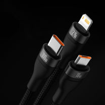 USB Cables – 3in1 USB to USB-C / iPhone Lightning - Carlat