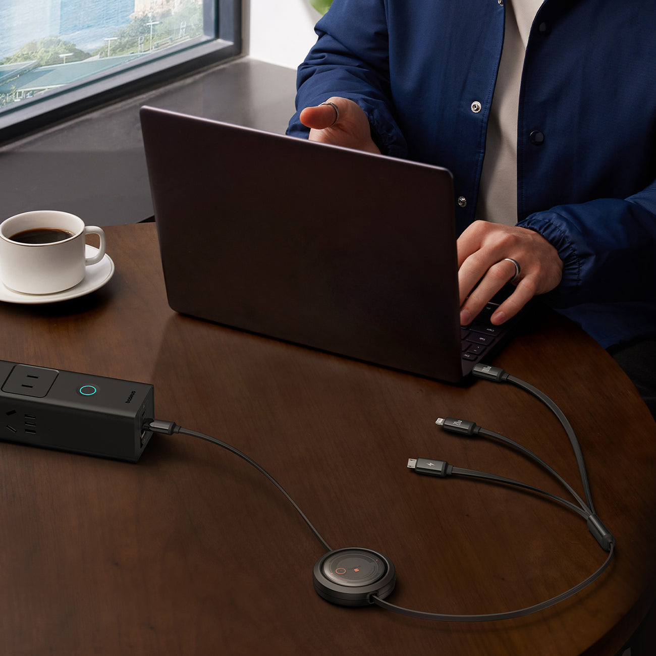 USB Cables – 3in1 Universal retractable cable USB-C - Lightning - Carlat