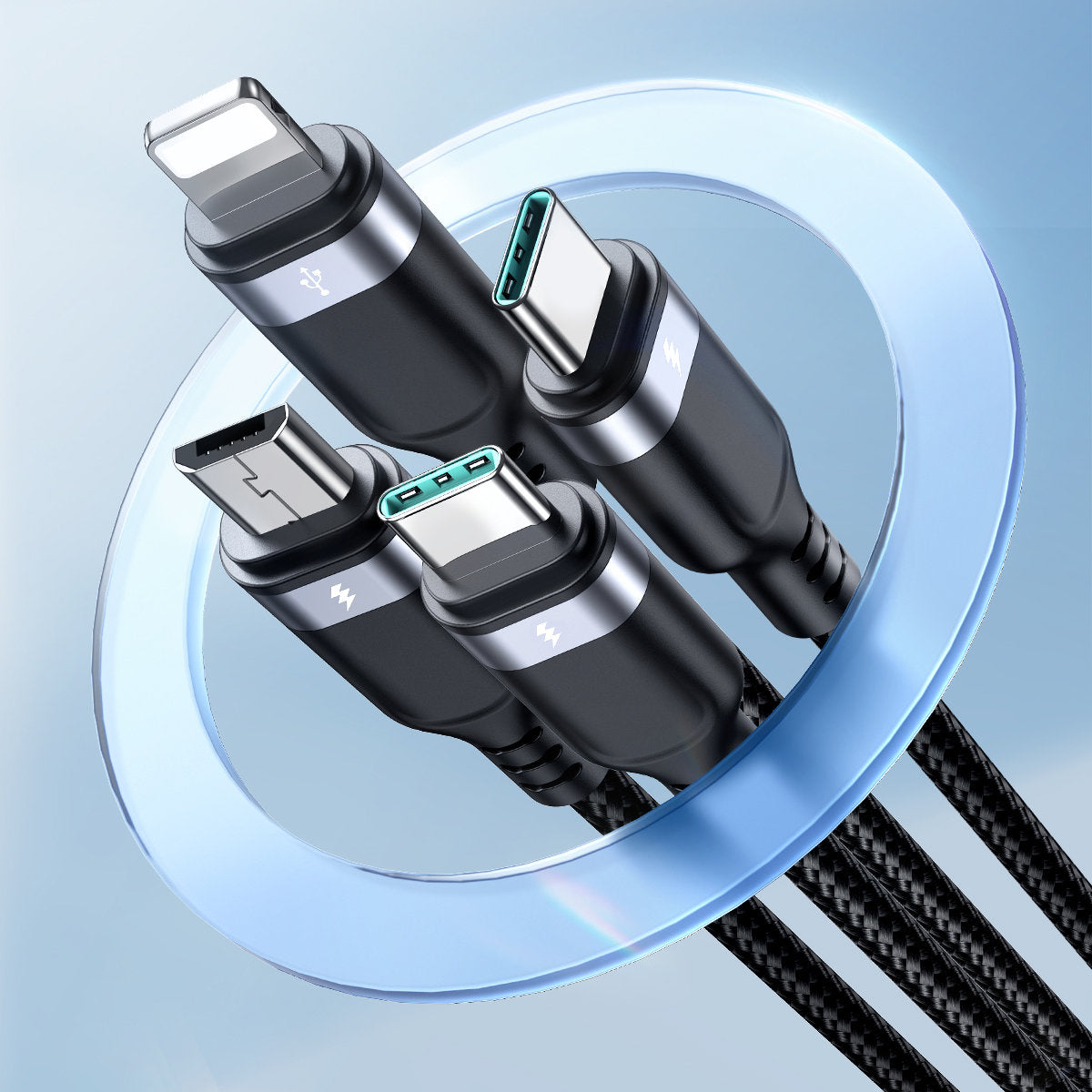 USB Cables – 4in1 Cable USB-A - 2x USB-C iPhone - Carlat