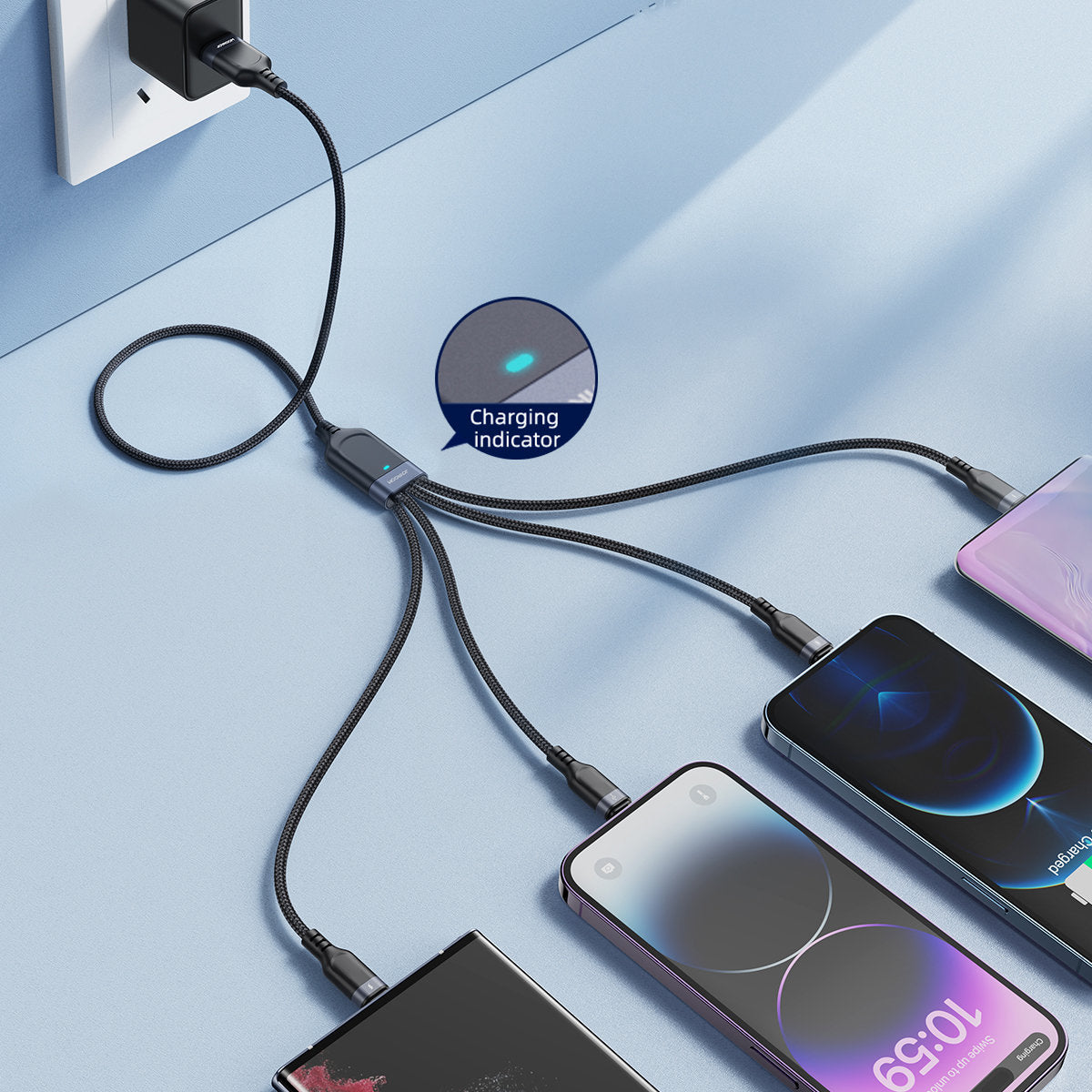 USB Cables – 4in1 Cable USB-A - USB-C 2x iPhone - Carlat