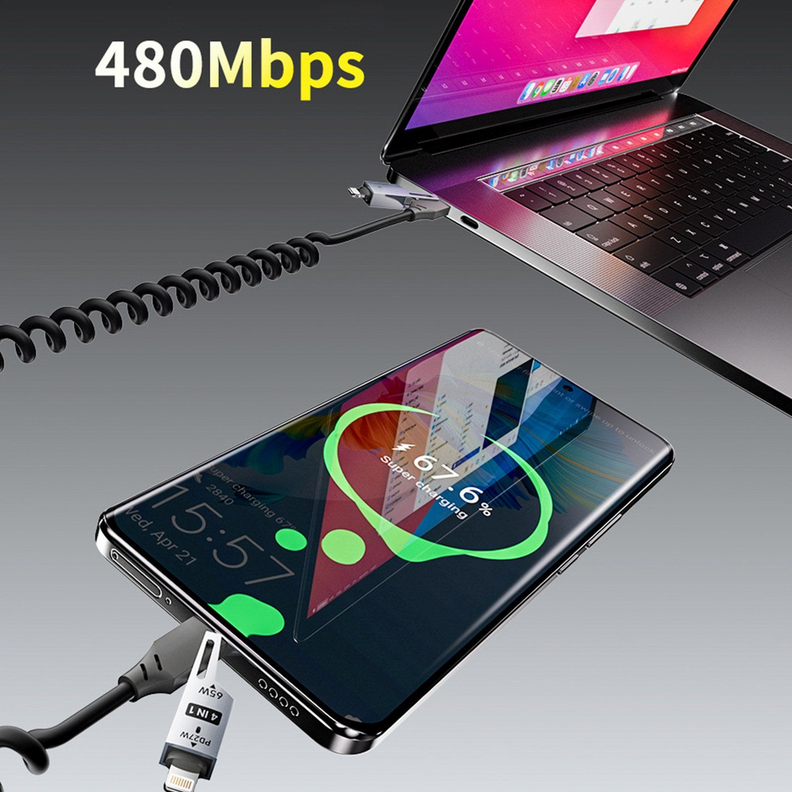 USB Cables – 4in1 USB-A / USB-C - Lightning / - Carlat