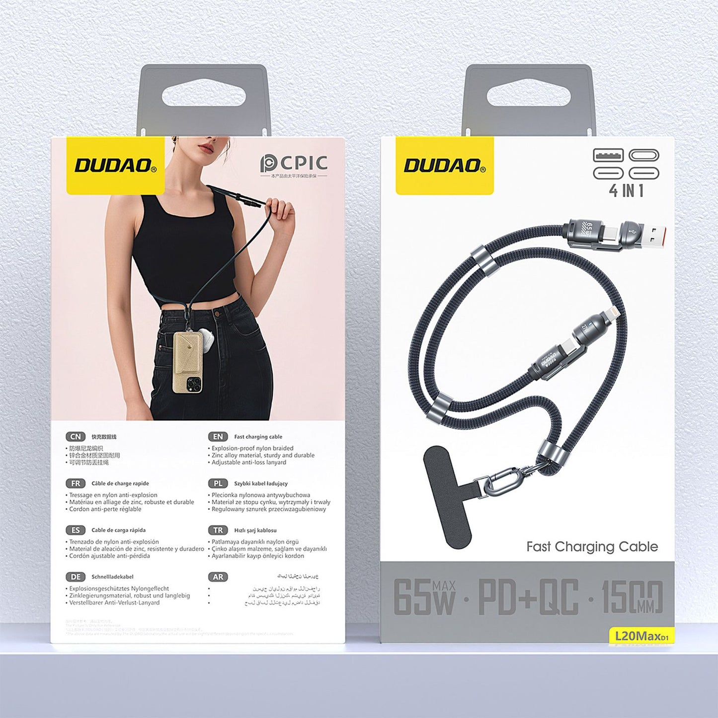 USB Cables – 4in1 USB-C cable with lanyard with iPhone - Carlat