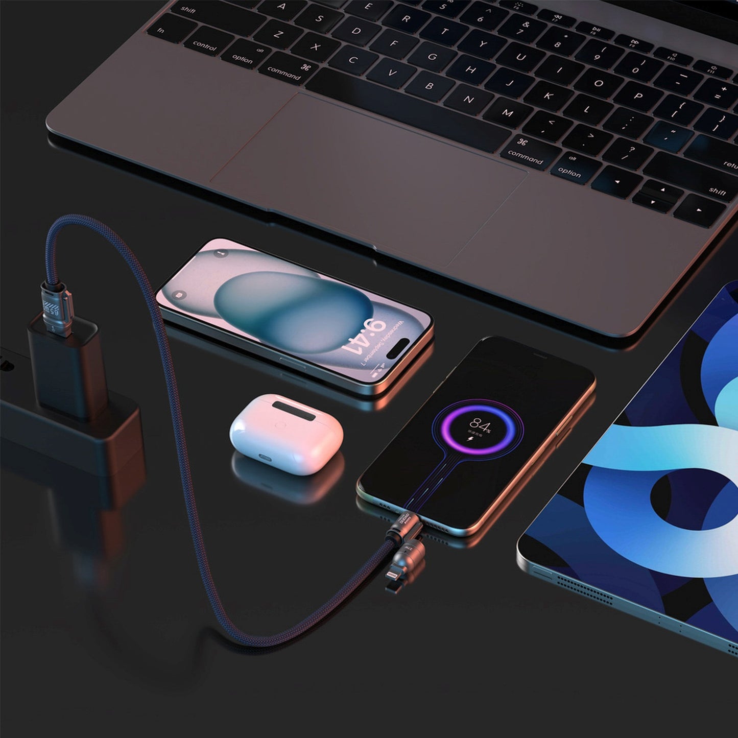 USB Cables – 4in1 USB-C cable with lanyard with iPhone - Carlat