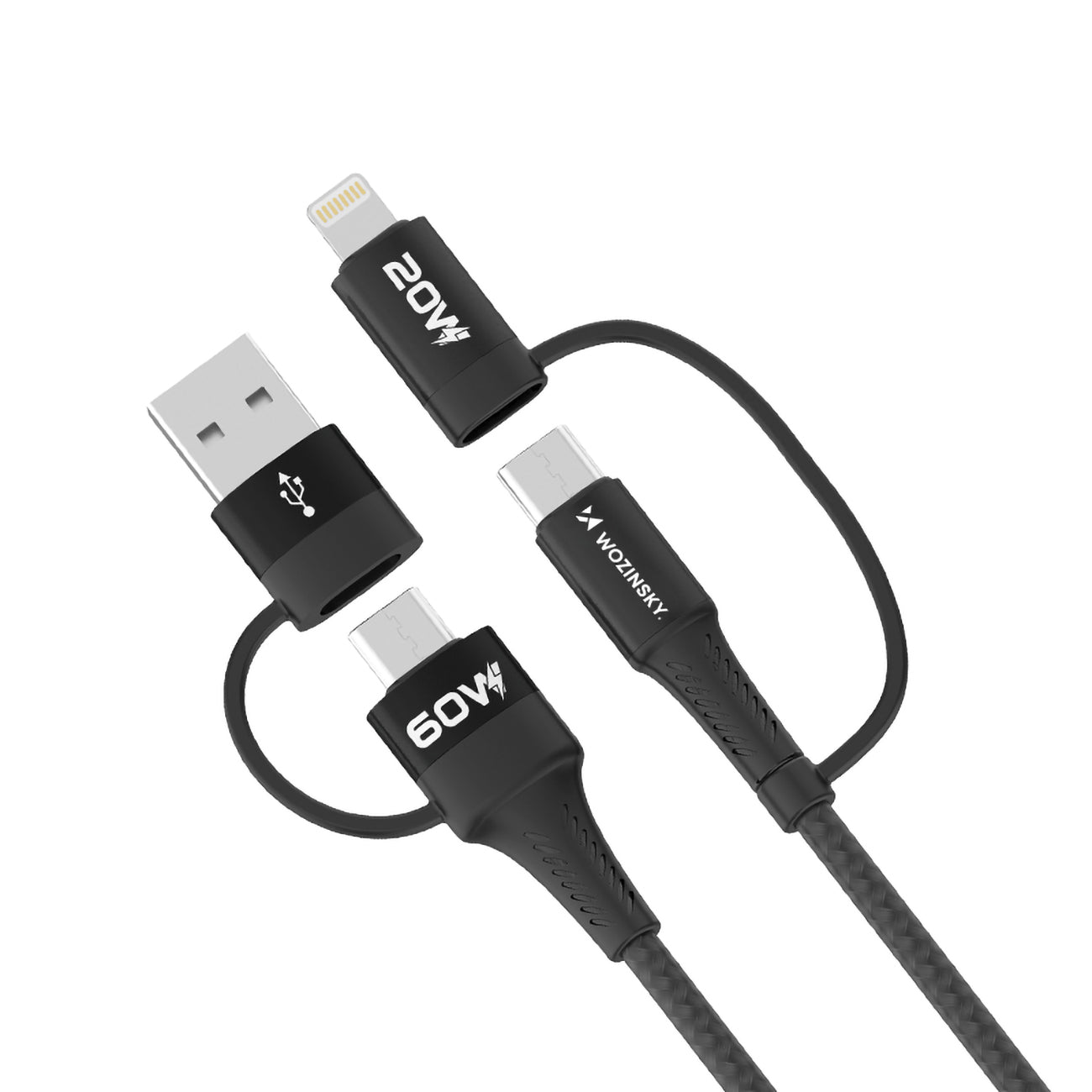 USB Cables – 4in1 Universal cable 2x USB-C 1x USB-A - Carlat