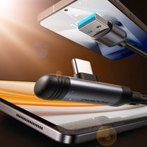 USB Cables – Angled USB-A USB-C 3A cable 1.2m - Carlat