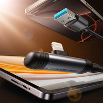 USB Cables – Angled USB-A iPhone Lightning 3A cable 1.2m - Carlat