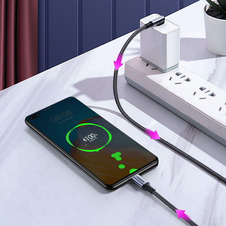 USB Cables – Angled USB-C PD QC cable 100W 5A - Carlat