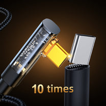 USB Cables – Angled USB-C cable for fast charging and - Carlat