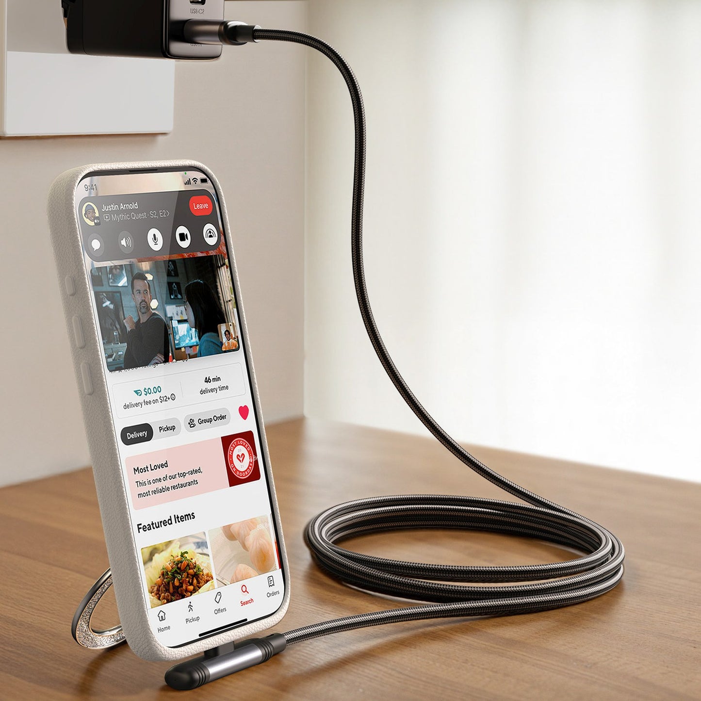 USB Cables – Angled USB-C - iPhone Lightning cable 30W - Carlat
