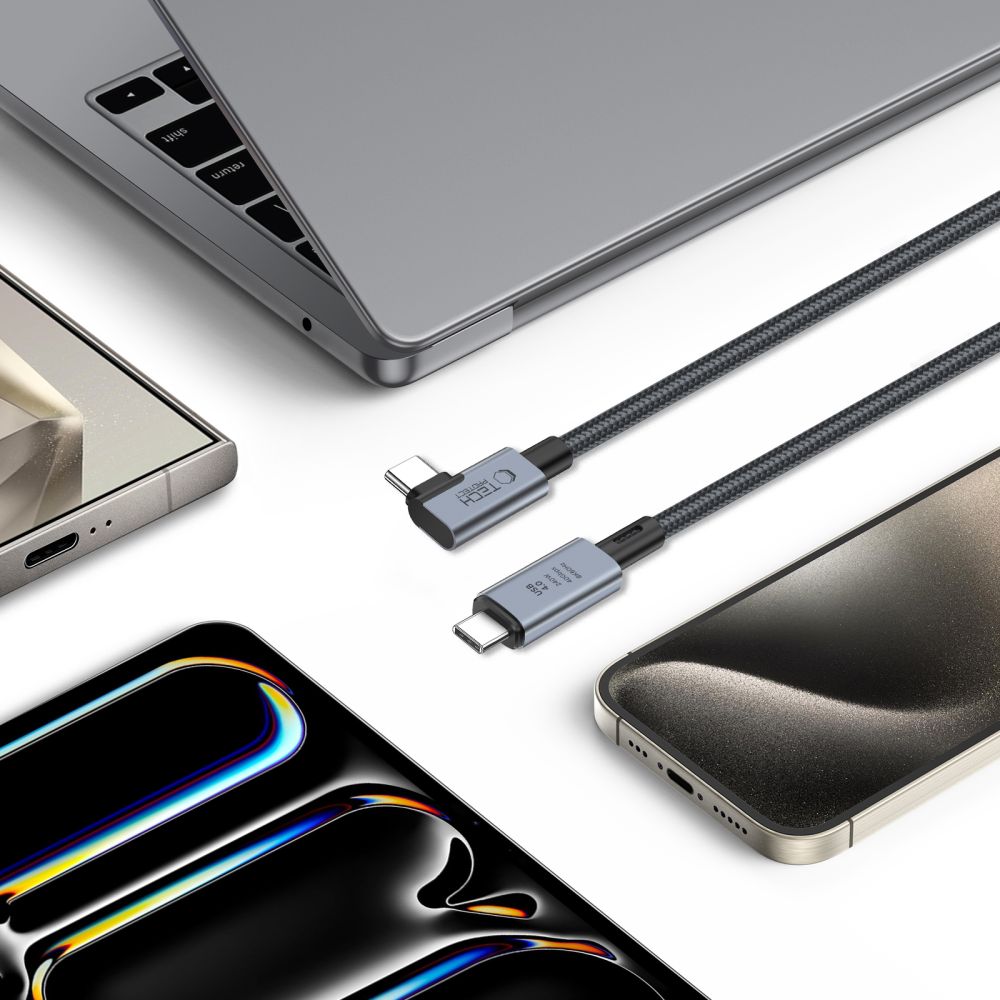 USB Cables – Angled and straight cable USB-C 4.0 PD - Carlat