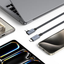 USB Cables – Angled and straight cable USB-C 4.0 PD - Carlat