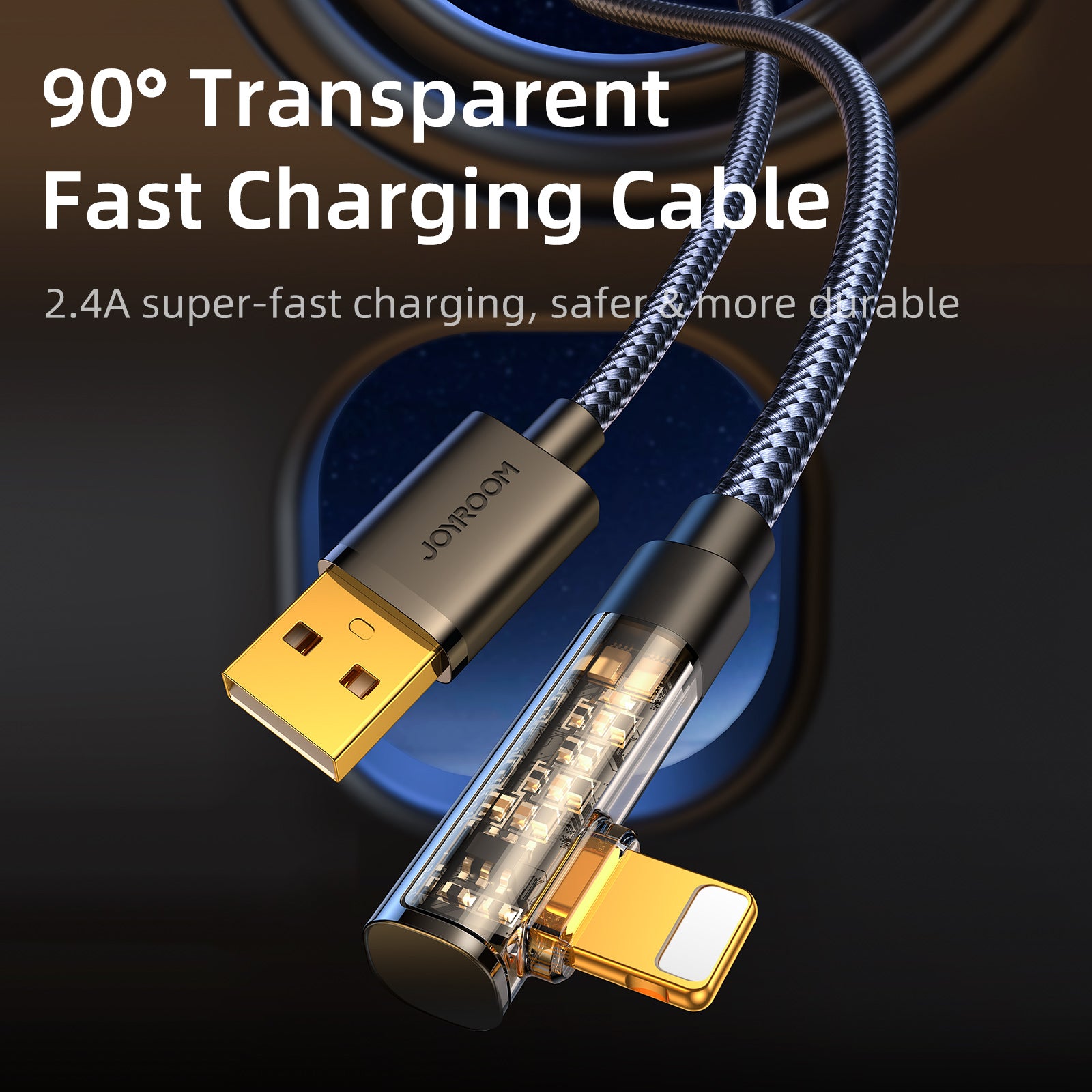 USB Cables – Angled cable for iPhone USB-A - Ligtning - Carlat