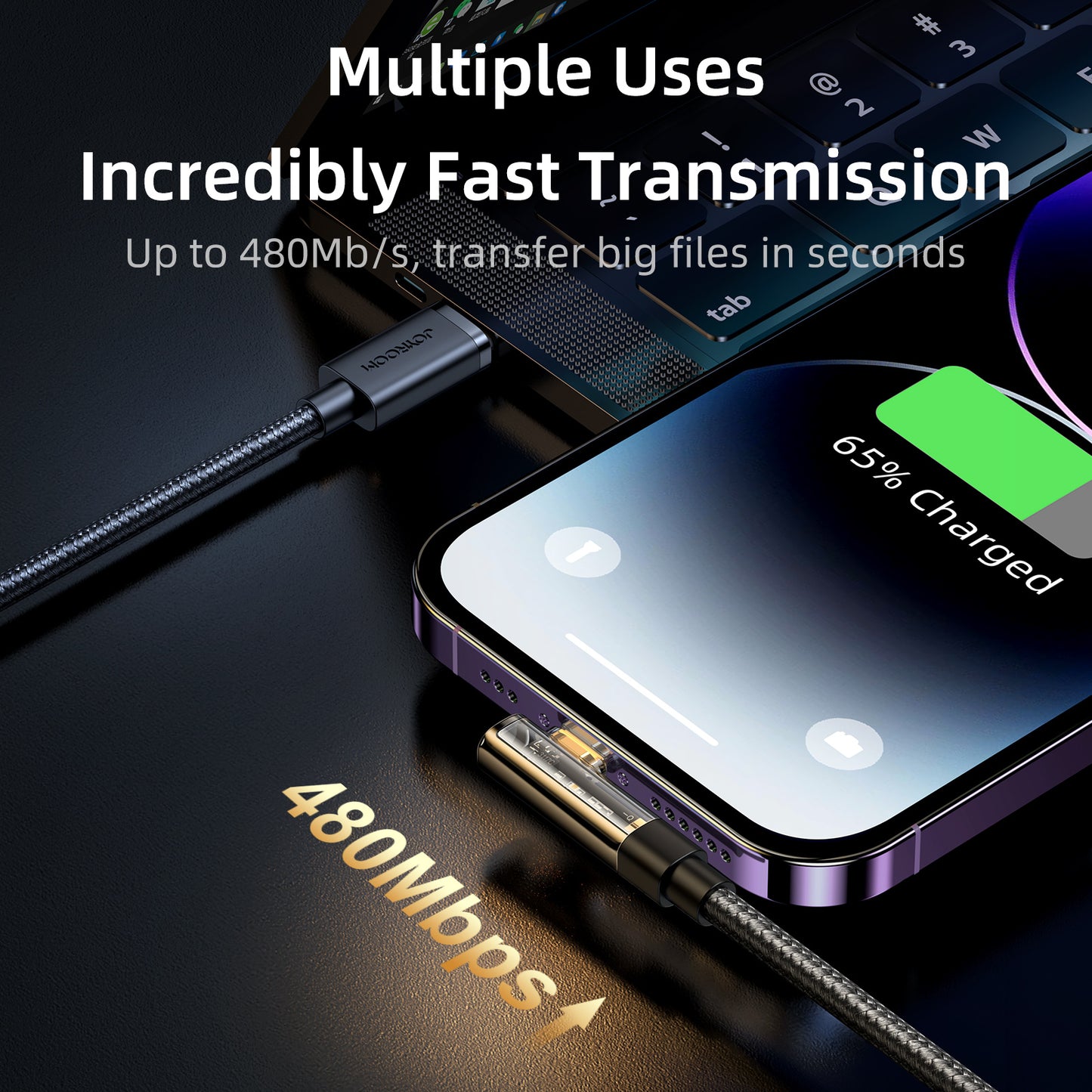USB Cables – Angled cable for iPhone USB-C - Lightning - Carlat