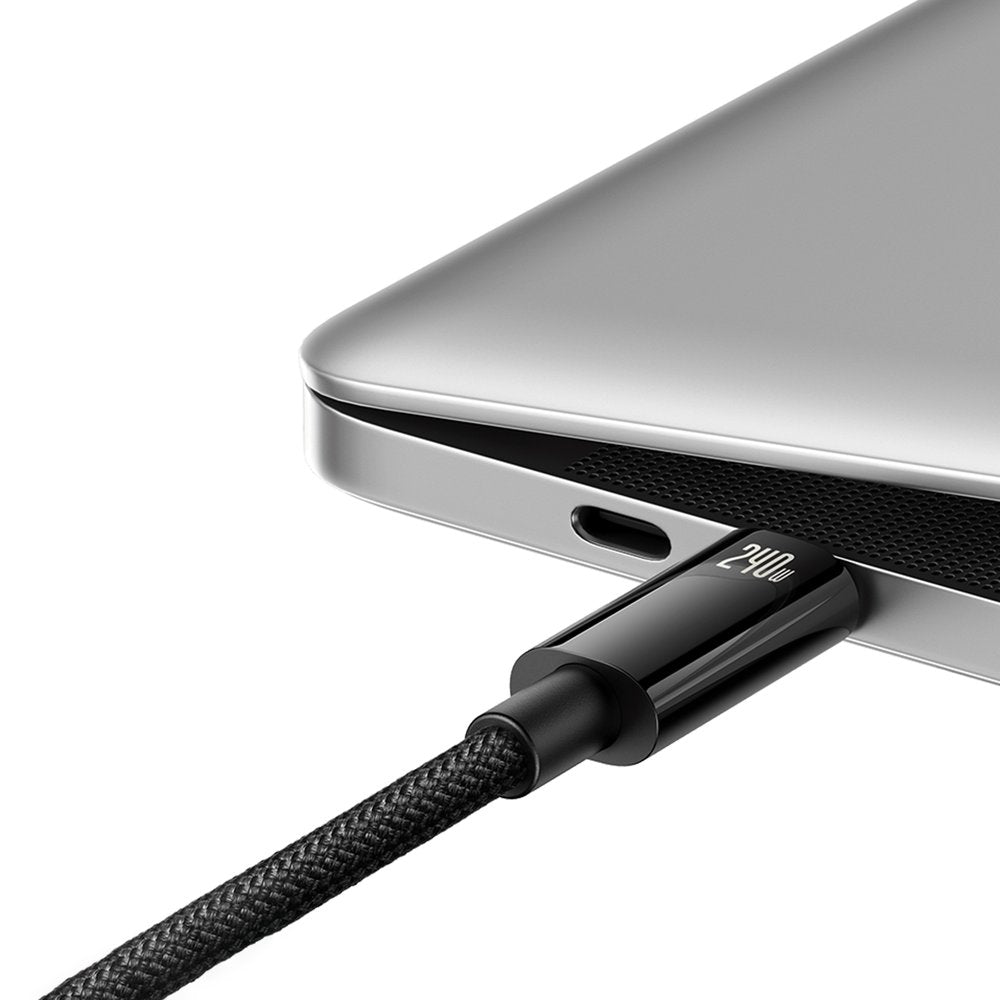 USB Cables – Braided USB-C cable 480Mb/s 240W Tungsten Gold - Carlat