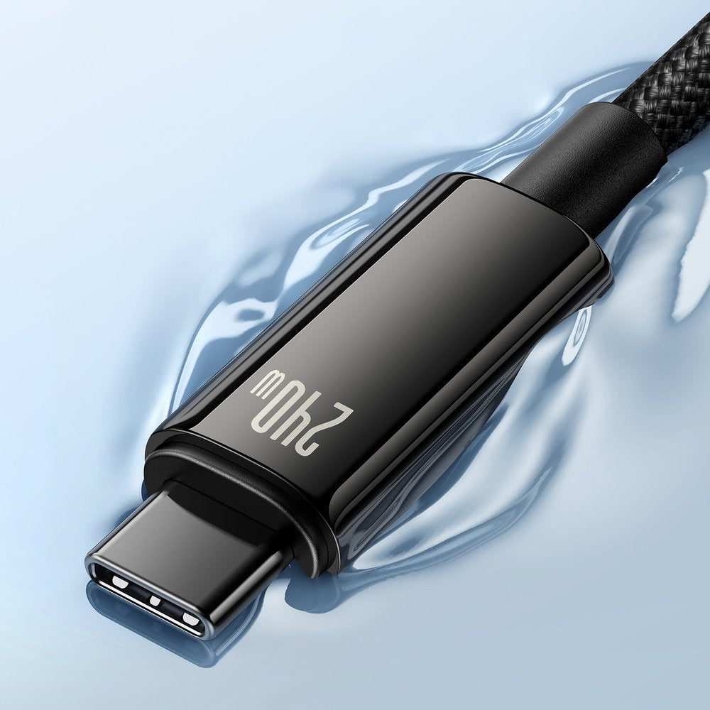 USB Cables – Braided USB-C cable 480Mb/s 240W Tungsten Gold - Carlat