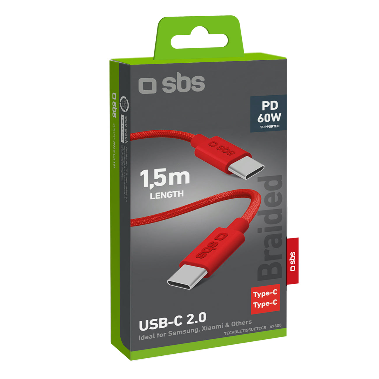 USB Cables – Braided cable USB-C 60 W 1.5 m - Carlat