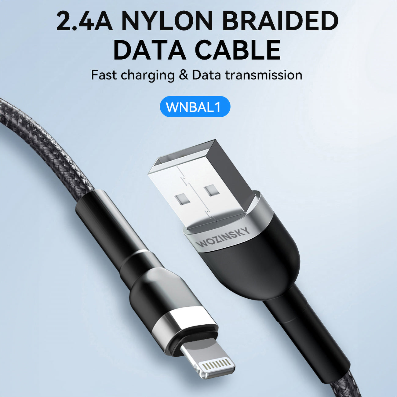 USB Cables – Braided cable for iPhone USB-A - Lightning - Carlat