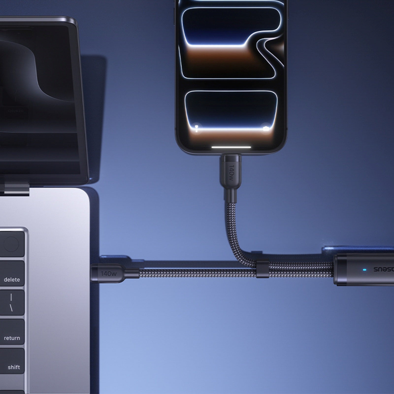 USB Cables – Cable 2in1 USB-C - 2x USB-C 140W - Carlat