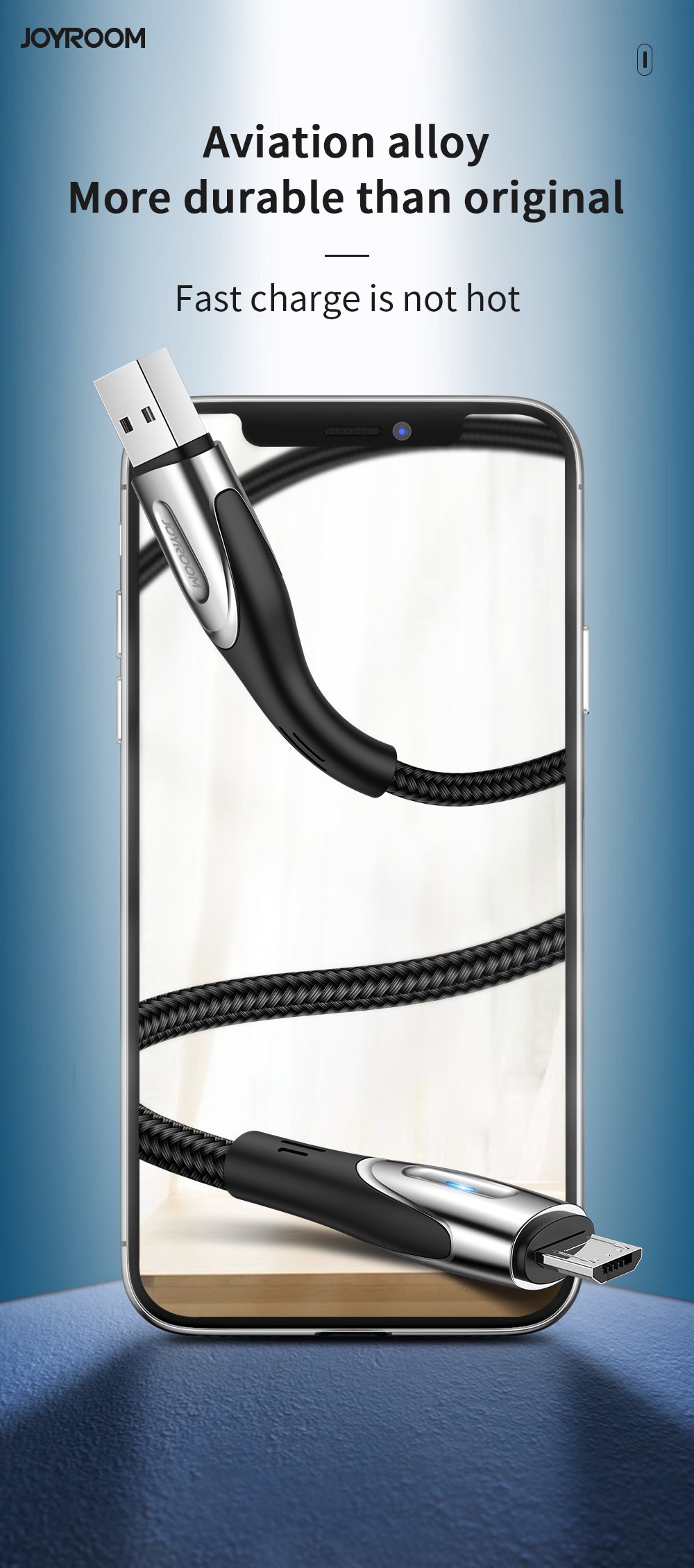 USB Cables – Cable USB-A - microUSB 3A charging indicator - Carlat